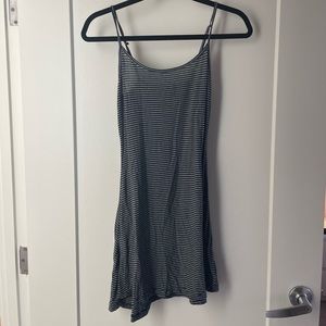 Brandy Melville Blue & White Striped Stretchy Dress